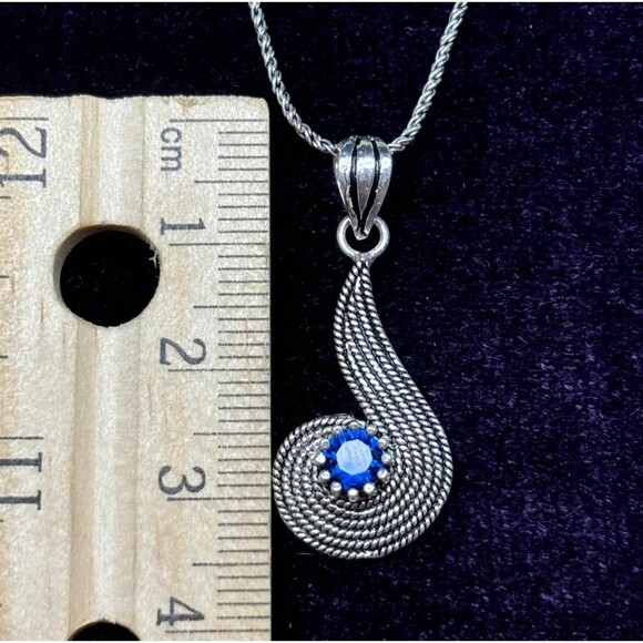 925 Sterling Silver Turkish Filigree Solo Necklace for Women, NEW,HandmadeGift - Picture 2 of 6